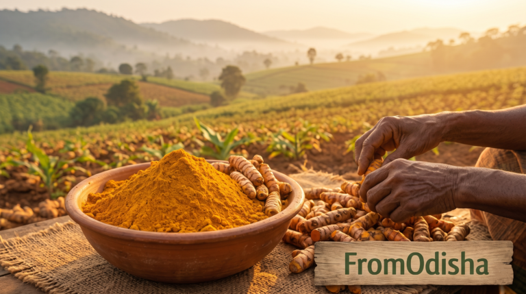 Fresh Kandhamal Haladi turmeric from Odisha